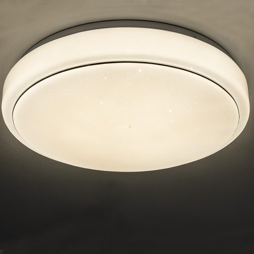Kapcsolóval szabályozható mennyezeti LED lámpa króm dekor csíkkal (Kalle)
