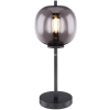 Asztali lámpa, füstszínű, 45 cm - Blacky Globo 15345T, 1xE14 foglalattal