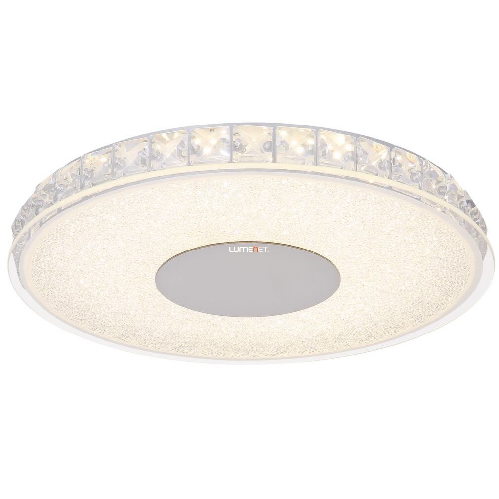 Kerek mennyezeti LED lámpa kristály dekorral, 16 W, hidegfehér (Denni)