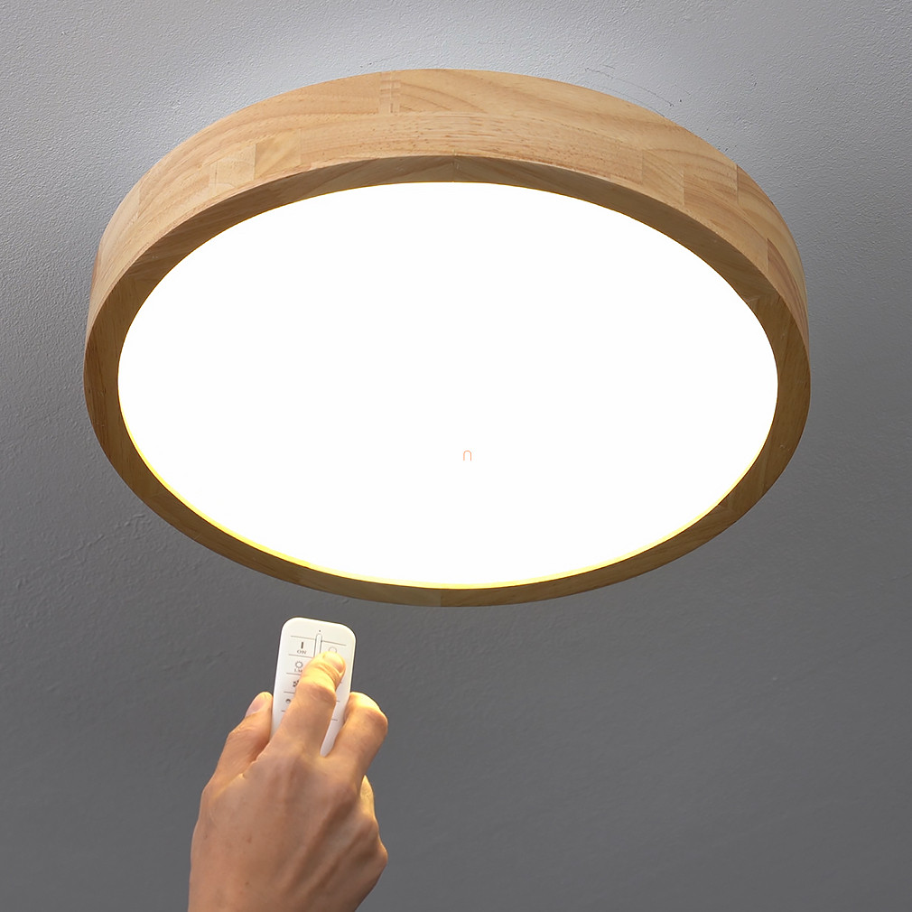 Fa mennyezeti LED lámpa távirányítóval, 40 cm (Rainer)