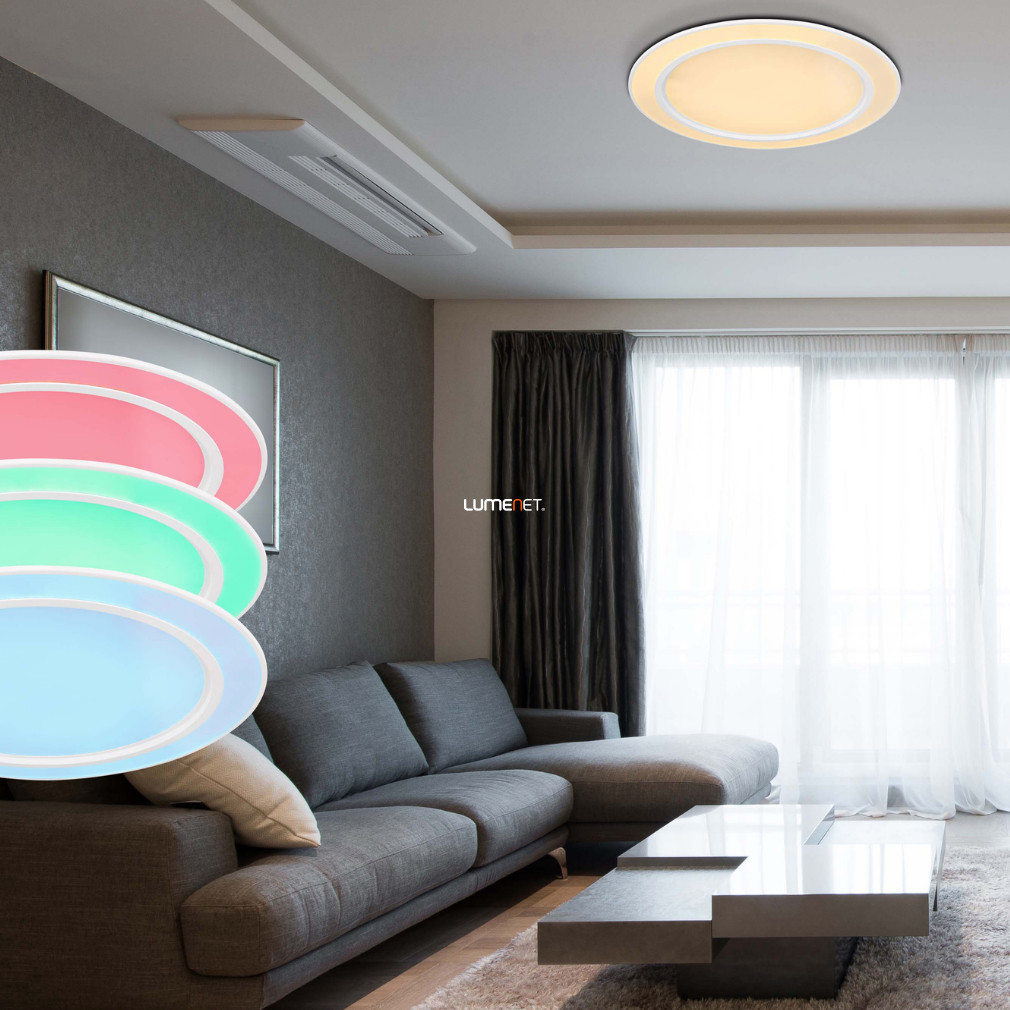 Távirányítós mennyezeti RGBW LED lámpa 60 W, hideg-melegfehér (Dahla)