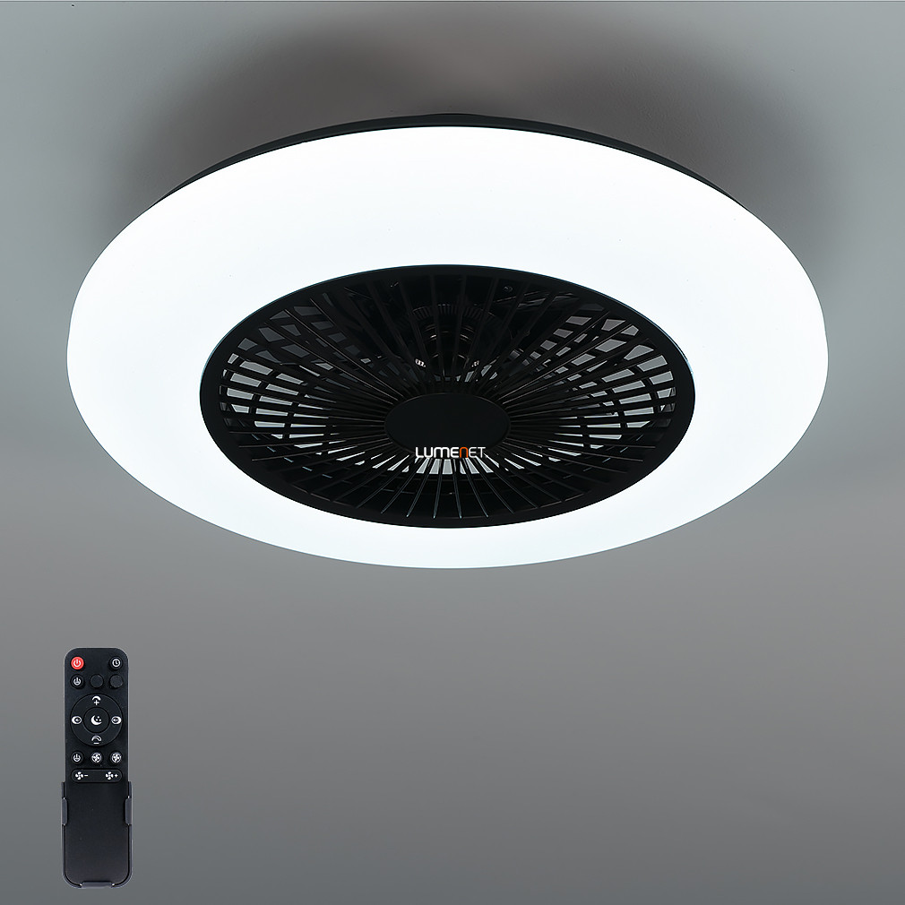 Távirányítós mennyezeti LED lámpa, ventilátoros, 50 cm - Travo Globo 03628B