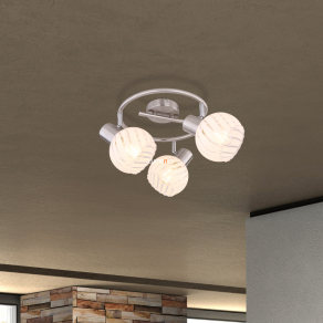   Mennyezeti spot lámpa, nikkel, három foglalattal - Willy Globo 54025-3