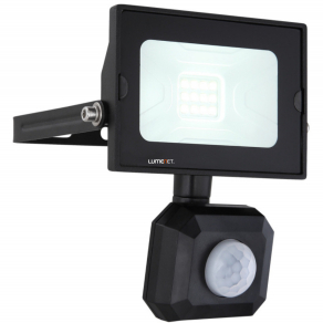   LED reflektor mozgásérzékelővel, 10 W, extra hidegfehér, fekete - Helga Globo 34247BS