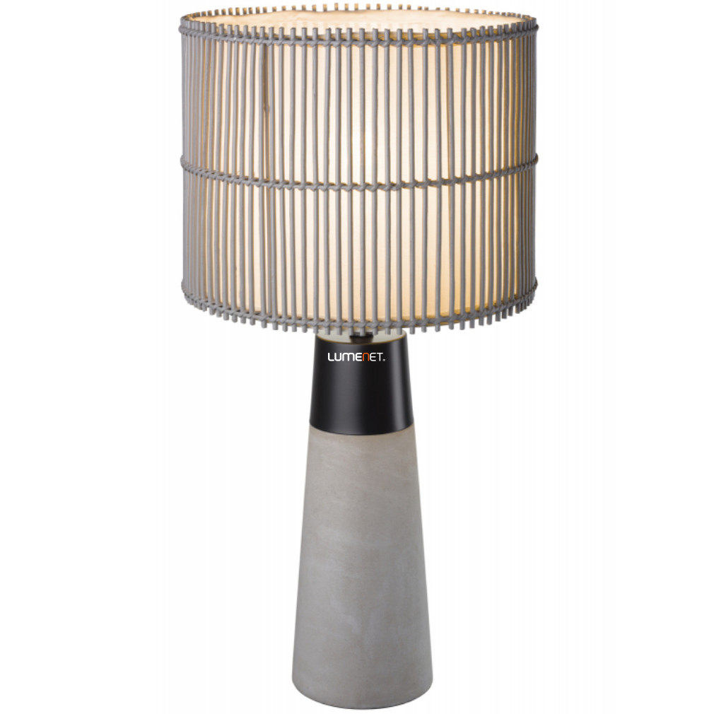 Bambusz asztali lámpa szürke színben (Pantani)