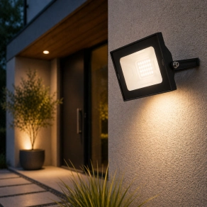   LED reflektor 20W, extra hidegfehér, fekete - Helga Globo 34248B