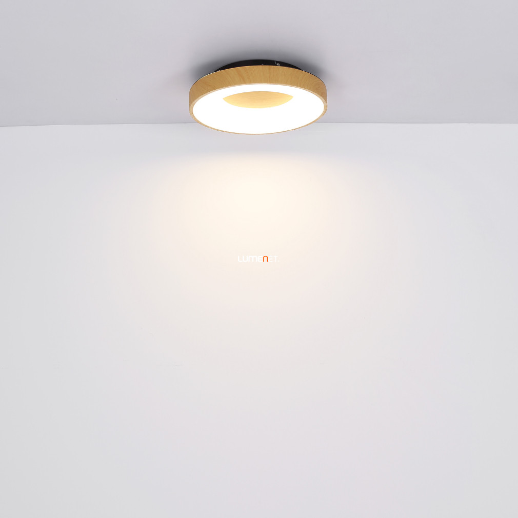 Távirányítós mennyezeti LED lámpa, 30 W, hideg-melegfehér, fa hatású (Jolli)