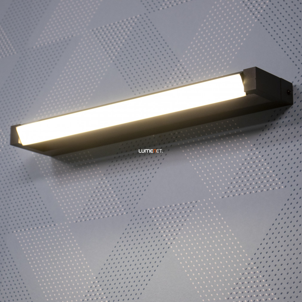 Forgatható tükörvilágító LED lámpa 12 W, melegfehér, fekete (Susi)