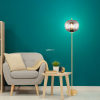 Állólámpa, 160 cm - Blacky Globo 15345SMM, üveg, 1xE27 foglalattal