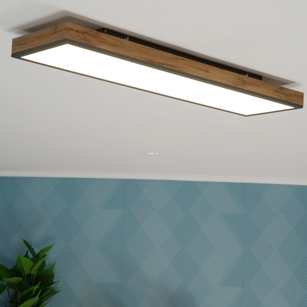 Mennyezeti LED lámpa fa hatású kerettel (Doro)