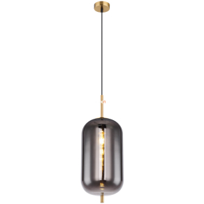   Ballon alakú függesztett lámpa, sárgaréz - Blacky Globo 15345H2MM