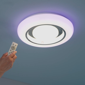   Távirányítós mennyezeti LED lámpa változtatható színekkel, kristály szemcsés - Burro Globo 41369-18