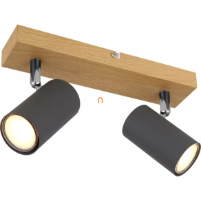   Spot lámpa, fa hatású 2 foglalattal - Robby Globo 57911-2G