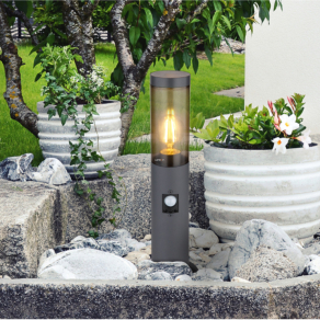   Kültéri mozgásérzékelős állólámpa, 45 cm, antracit színben - Boston Globo 3158SAS