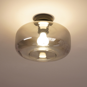   Füstszínű mennyezeti lámpa, üveg - Giuseppe Globo 15566D