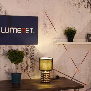   Kerámia asztali lámpa glamour stílusban, 33 cm - Valentino Globo 21626, 1xE14 foglalattal, 230 V