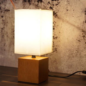   Fa kockás éjjeli lámpa fehér színben, 30 cm - Valentino Globo 21628W, 1xE27 foglalattal, 230 V