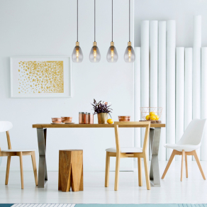   Függesztett lámpa, fekete-füstszínű, négy foglalattal - Fanni Globo 15563-4H