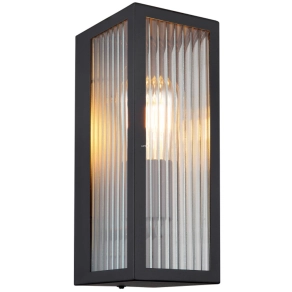   Kültéri fali lámpa, bordázott üveg - Gundula Globo 31980