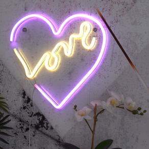 Neon LED hangulatlámpa, szivárvány - Rainy Globo 28055