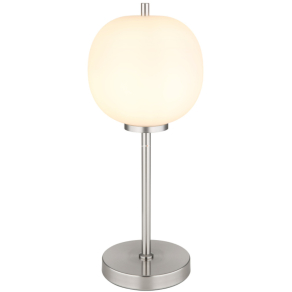   Asztali lámpa matt nikkel színben, 45 cm - Blacky I Globo 15345TNO, 1xE14 foglalattal