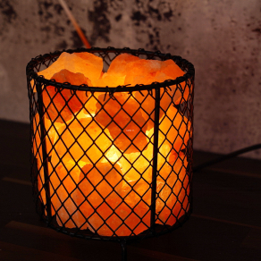   Asztali sólámpa kosárban, billenőkapcsolós, 17 cm - Stone Globo 28304, 1xE14 foglalattal