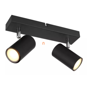   Spot lámpa matt fekete színben 2 foglalattal - Robby Globo 57911-2B