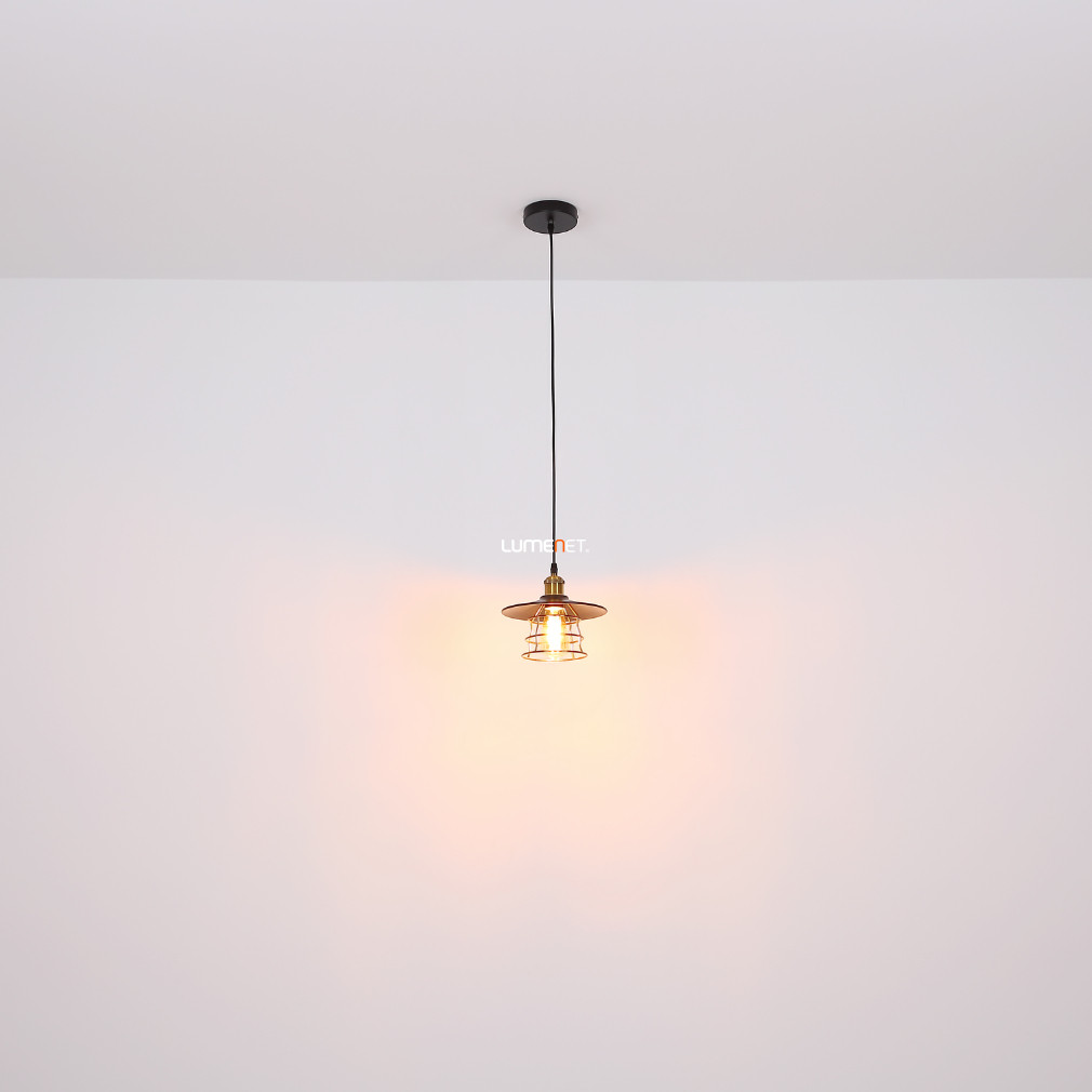 Függesztett lámpa, 22 cm, fekete (Viejo)