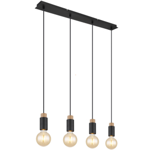 Függesztett lámpa 4 foglalattal - Matti Globo 54045-4H