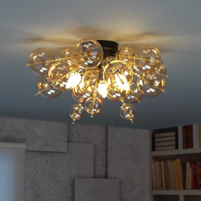   Mennyezeti lámpa arany színű üveggömbökkel - Udo Globo 15633DA
