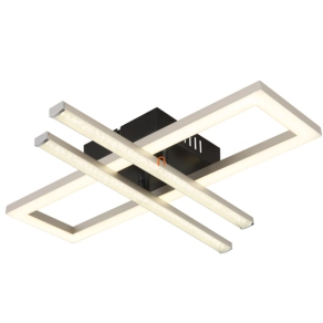   Állítható mennyezeti LED lámpa nikkel színben kristály berakással - Highway Globo 672843N