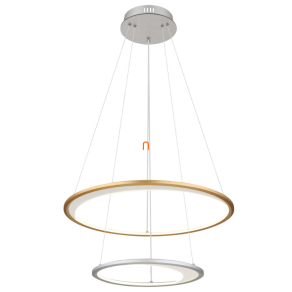   Távirányítóval szabályozható függesztett LED lámpa arany-ezüst színben - Umbra Globo 67333-44H