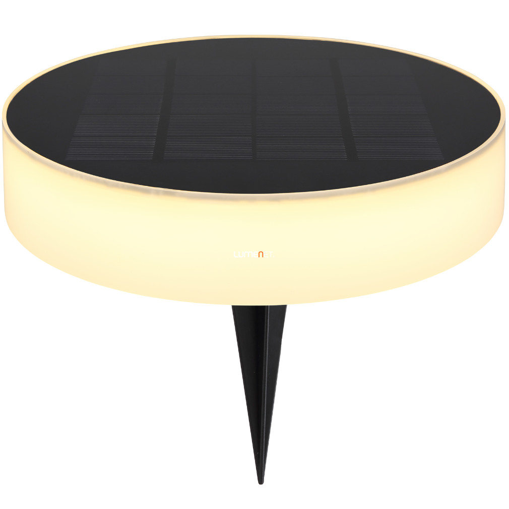 Kültéri földbe szúrható LED napelemes lámpa, 15, 3 cm, fekete-opál (Solar)