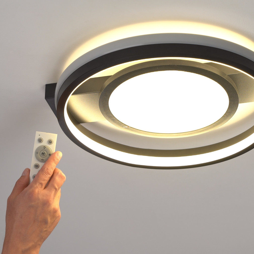 Változtatható színű mennyezeti LED lámpa távirányítóval (Gisell-RGBW)