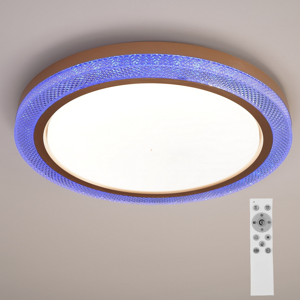Távirányítóval szabályozható mennyezeti LED lámpa változtatható színekkel (Bolly-RGBW)