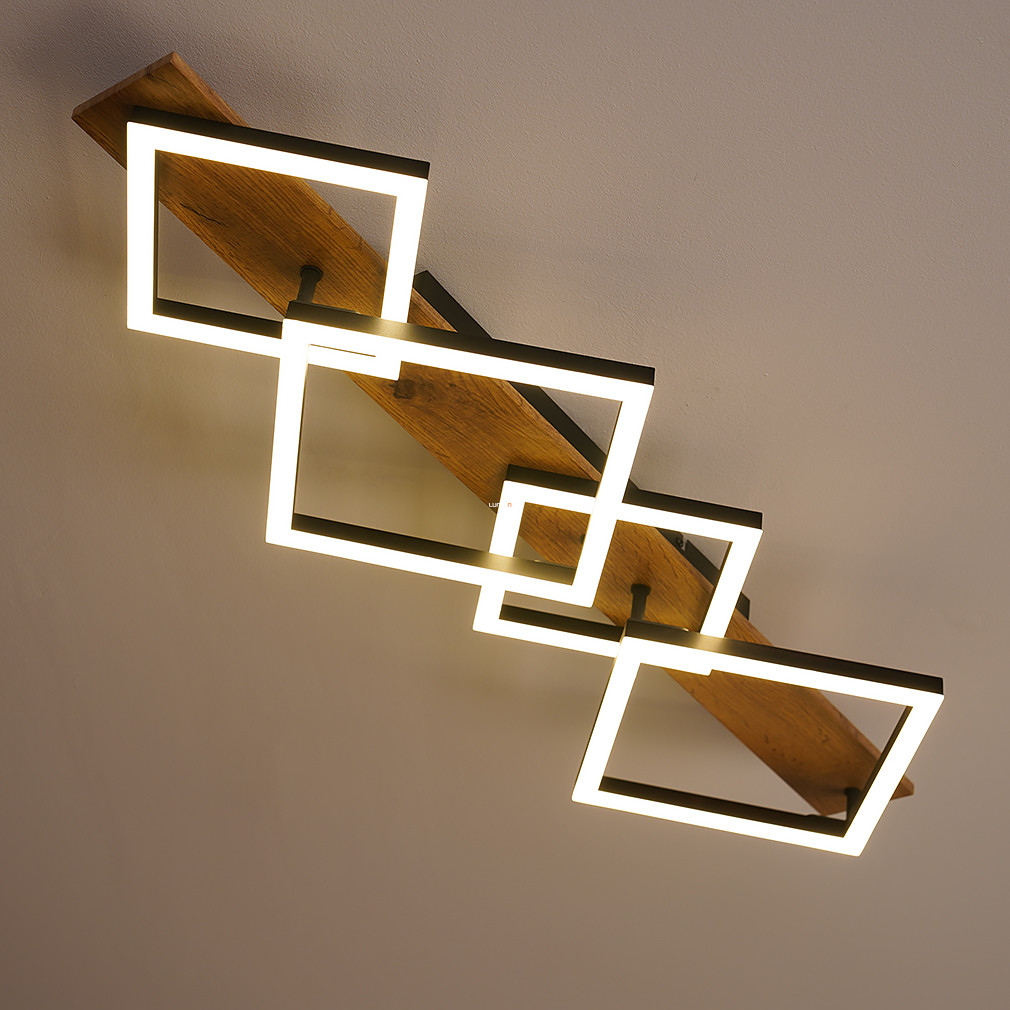Mennyezeti LED lámpa modern stílusban, fa hatású (Beatrix)