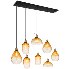   Függesztett lámpa 8 foglalattal különböző burákkal - Salvy Globo 15786-8H