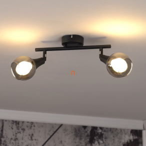   Karos spot lámpa 2 foglalattal, füstszínű - Glyptar Globo 57904-2