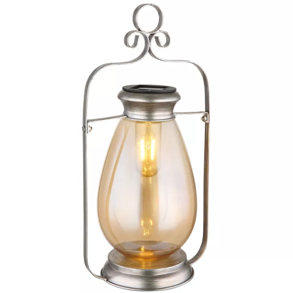 Vintage napelemes dekor lámpa, LED-es