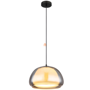   Függesztett lámpa dupla falas üveg burával - Jella Globo 15743H1