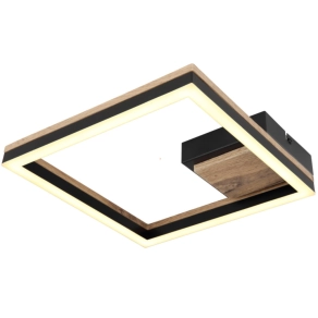   Fa hatású mennyezeti LED lámpa, 27x27 cm - Beatrix Globo 67297D