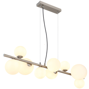   Függesztett spirál lámpa gömb búrákkal - Riha Globo 56140-9H