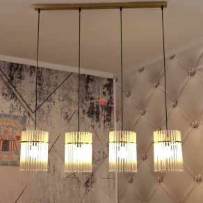   Üvegpálcás függesztett lámpa 4 foglalattal - Gorley Globo 15698-4HM