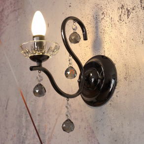   Füstszínű falikar kristály díszekkel - Camila Globo 64134W