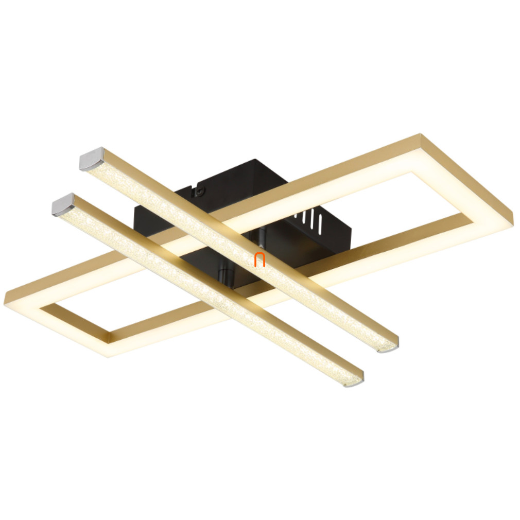 Állítható mennyezeti LED lámpa arany színben kristály berakással - Highway Globo 672843G