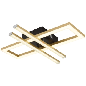   Állítható mennyezeti LED lámpa arany színben kristály berakással - Highway Globo 672843G