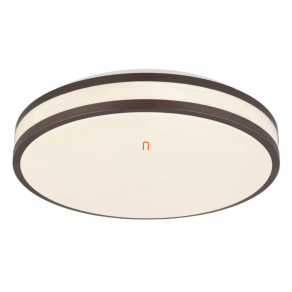   Szabályozható mennyezeti LED lámpa kávébarna szegéllyel - Betha Globo 41266-18