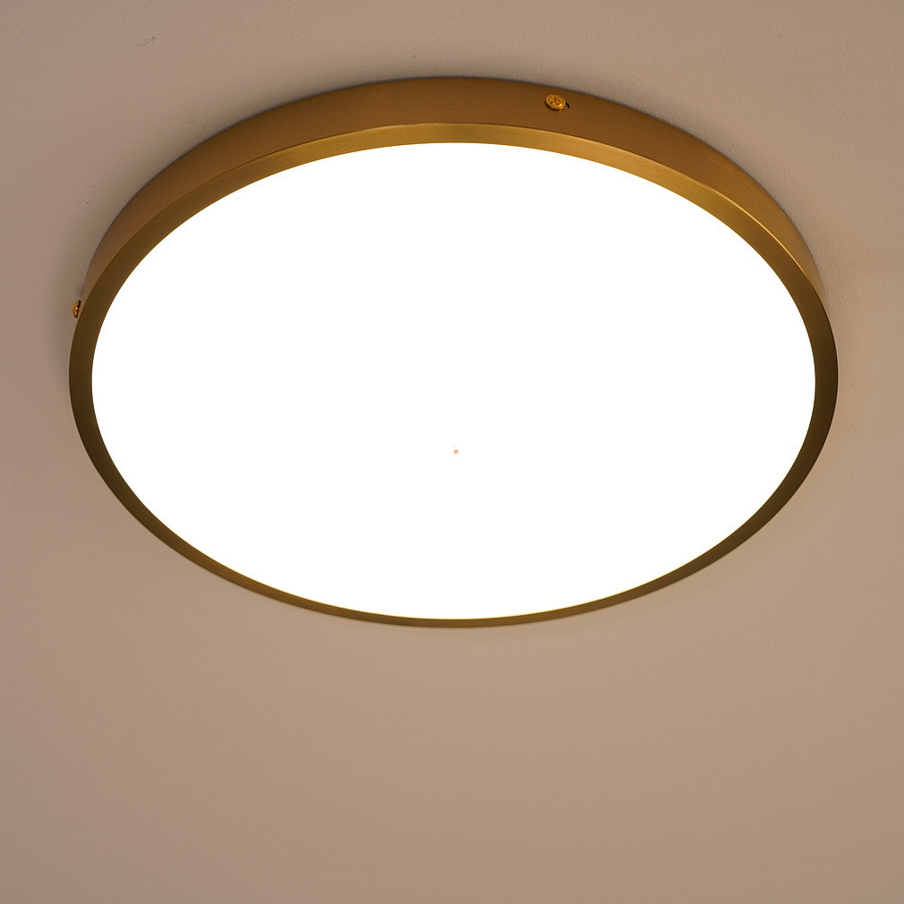 Kerek mennyezeti LED lámpa arany színű kerettel (Tibey)