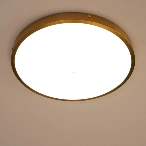   Kerek mennyezeti LED lámpa arany színű kerettel - Tibey Globo 12381-22