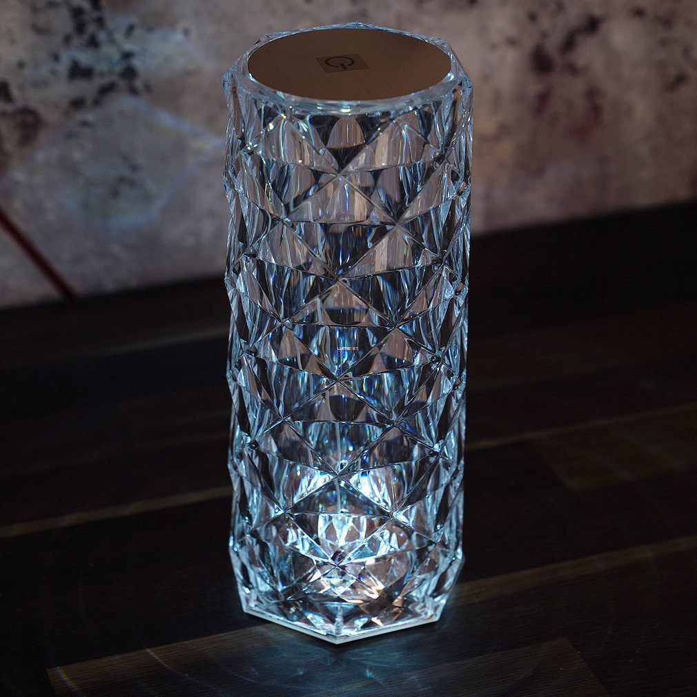 Szabályozható asztali kristály lámpa, hidegfehér-melegfehér (Gixi)